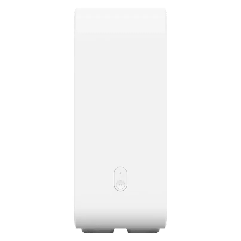 Sonos Sub (Gen 3) Premium Wireless Subwoofer Tall white tower air purifier with rounded top and small oval control panel near the bottom.