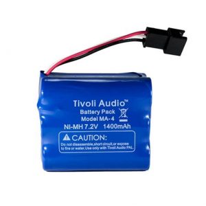 Tivoli Audio Battery Pack MA-4 Ni-MH 7.2V 1400mAh with red and black wires and connector