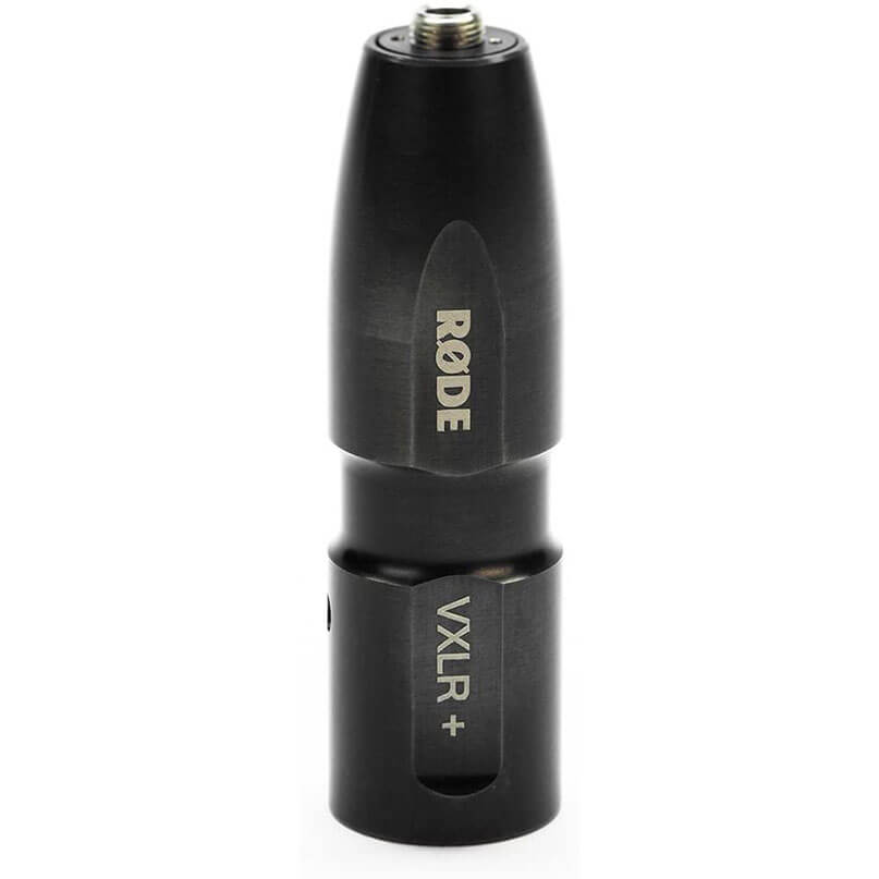 Rode Vxlr+ Røde vxlr+ compact xlr to 3. 5mm audio adapter in black metal housing