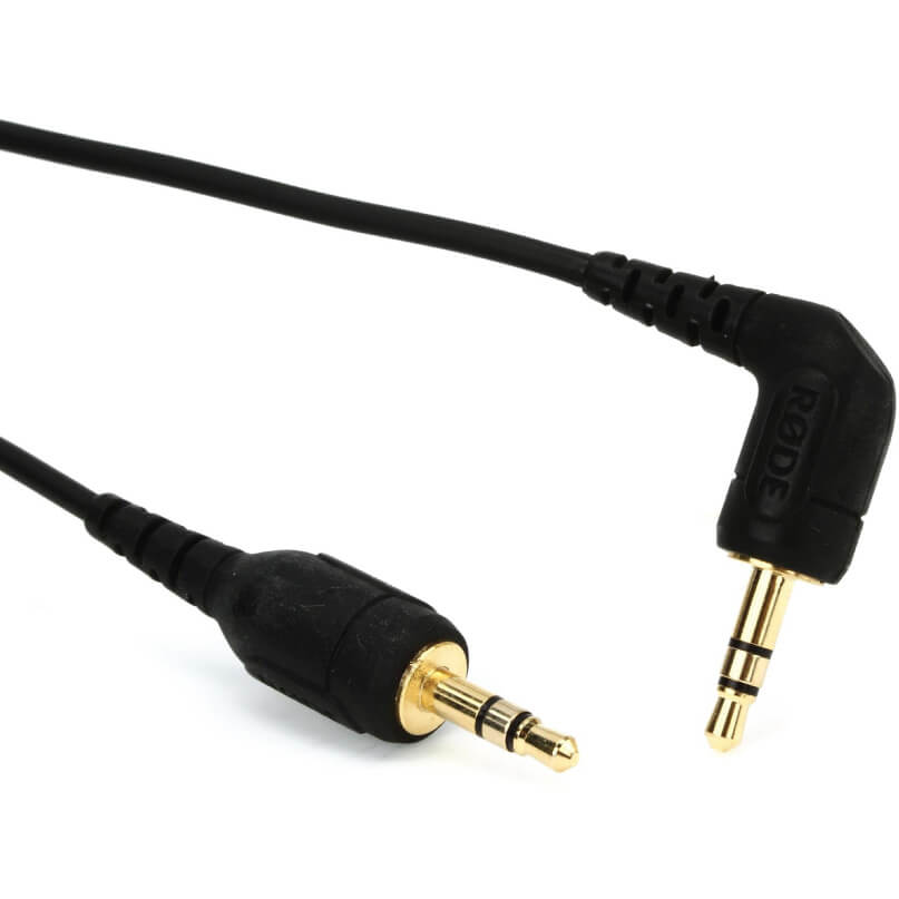 Rode Sc8 Rode 3. 5mm trs stereo audio cable with straight and right-angle gold-plated plugs