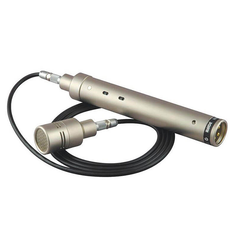 Rode Nt6 The rode nt6—a cylindrical, metallic condenser microphone featuring an attached cable and detachable capsule—is shown on a white background.