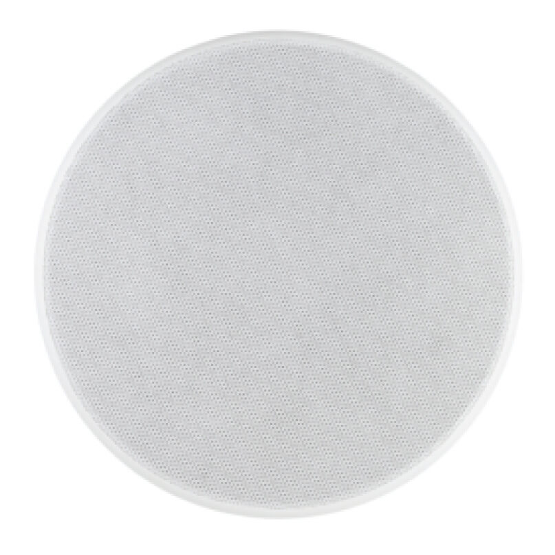 Cabasse Archipel 17 Icps (Single) White circular speaker grille with fine mesh fabric.