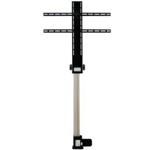 People of Lava lavlve6710 Medium mMotion Lift for TV, featuring a black wall mount bracket with vertically adjustable arm and horizontal mounting rails, set against a white background.