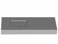 Cabasse Back Box To Suit Minorca Iw &Amp; Antigua Iw A rectangular gray cabasse back box to suit minorca iw & antigua iw, featuring a small rectangular indentation and a raised line detail on the top surface.