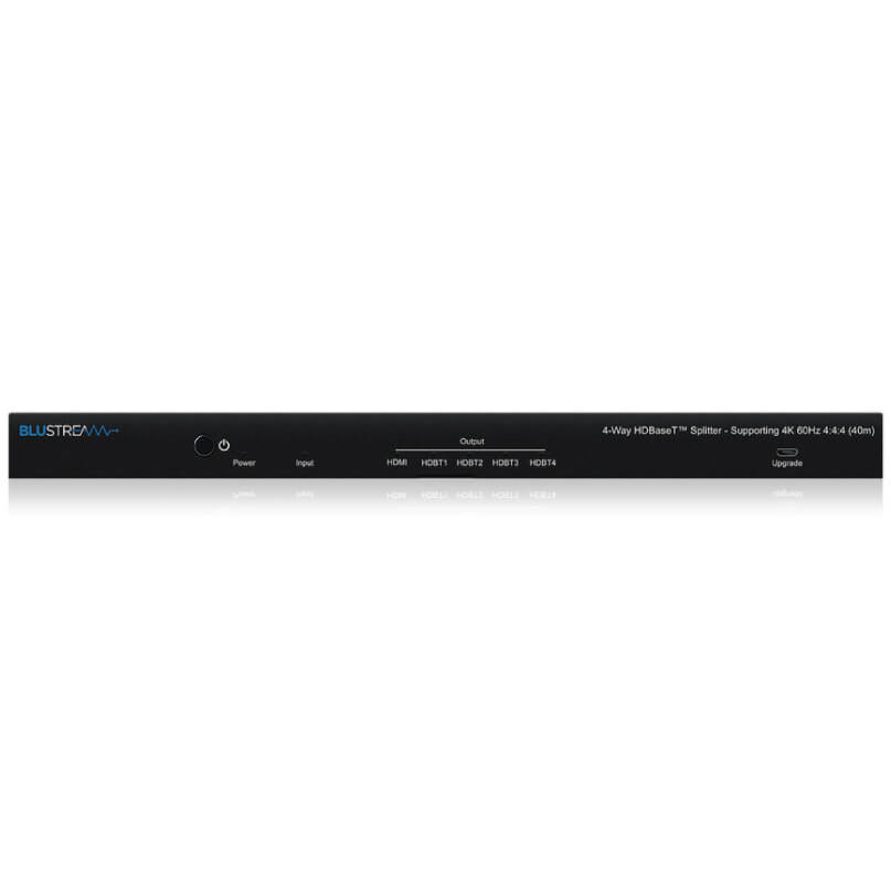 Blustream Hsp14Cs 4-Way 4K Hdbaset? Splitter With Smart Scale Technology - 70M Blustream 4-way hdbaset splitter, supports 4k60 4:4:4 up to 40 meters.