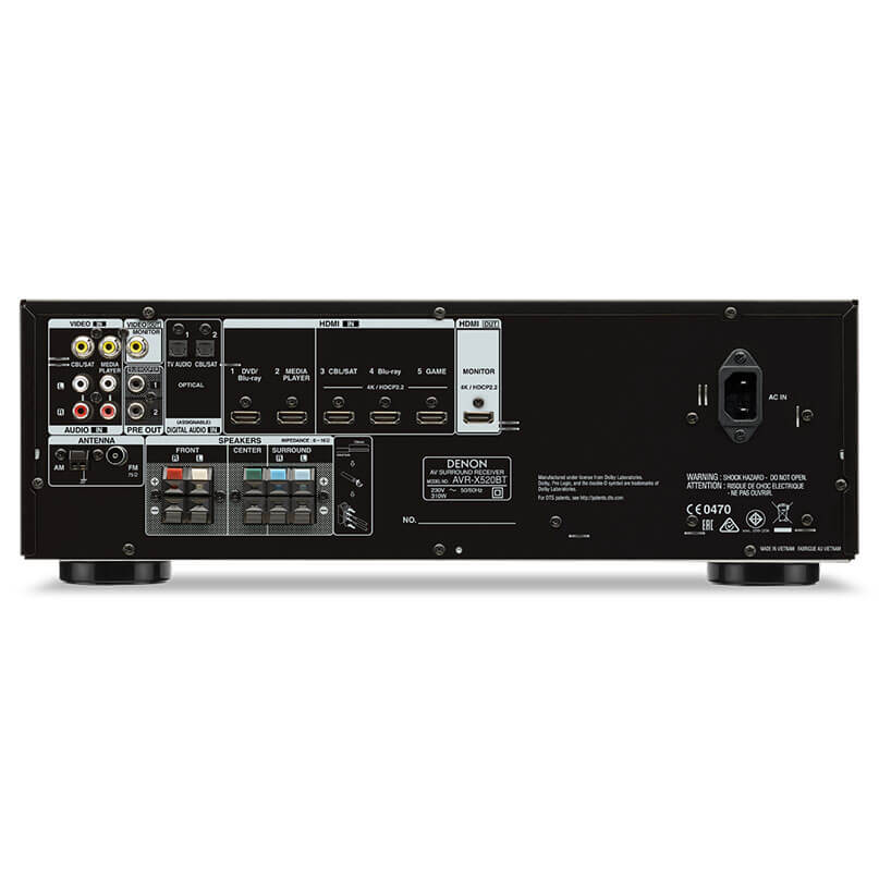 Denon AVR-X550BT | Pacific Hi Fi