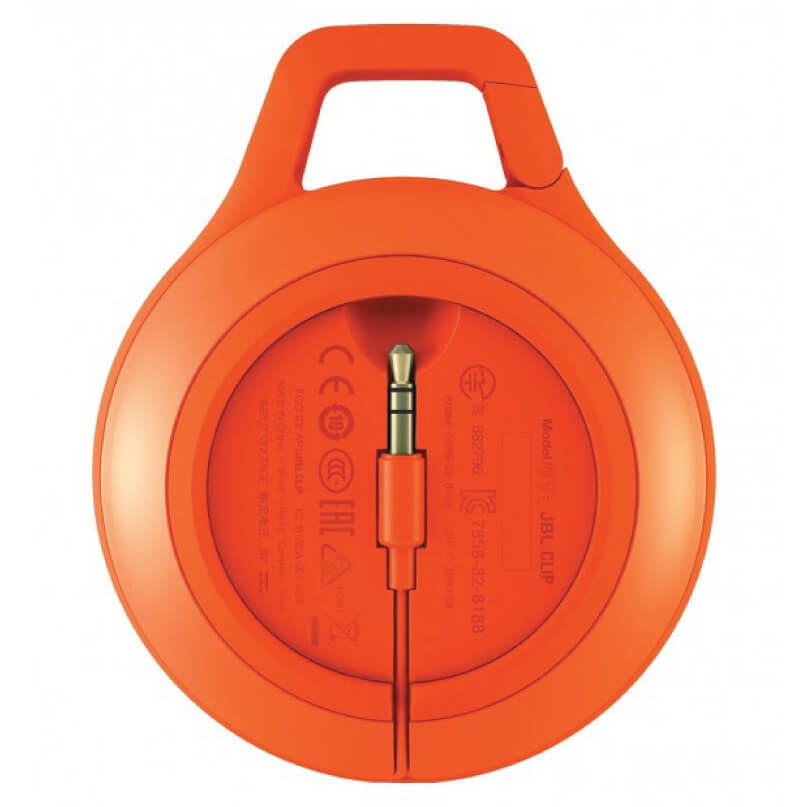 Jbl Clip+ Ipod And Iphone Speaker System Orange over-ear headphones with a 3. 5 mm audio jack.