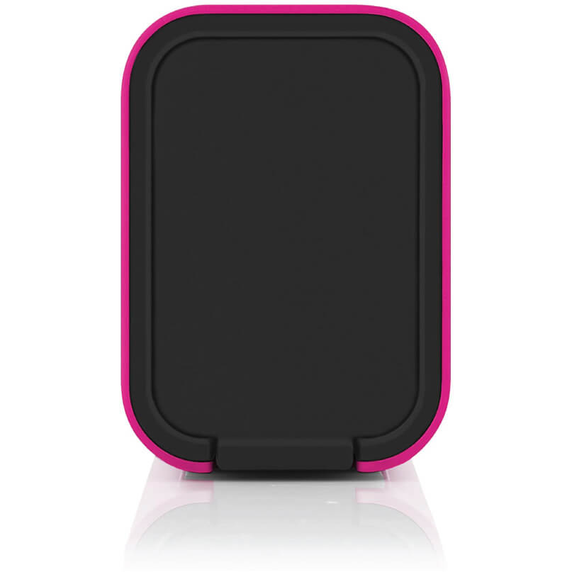 Braven 705 Portable Wireless Bluetooth Speaker Pink-edged black rectangular phone case with rounded corners.