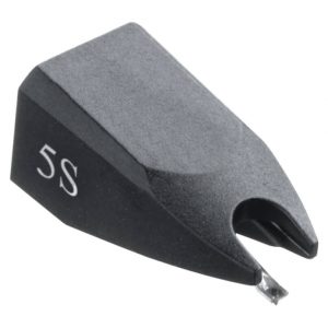 Interdyn Small black plastic tool with curved front notch and exposed metal tip, marked 5s.