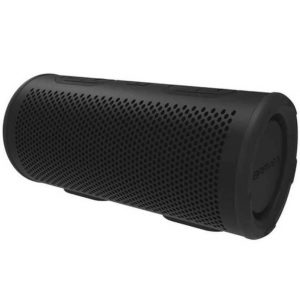 BRAVEN portable cylindrical Bluetooth speaker with black perforated grille.