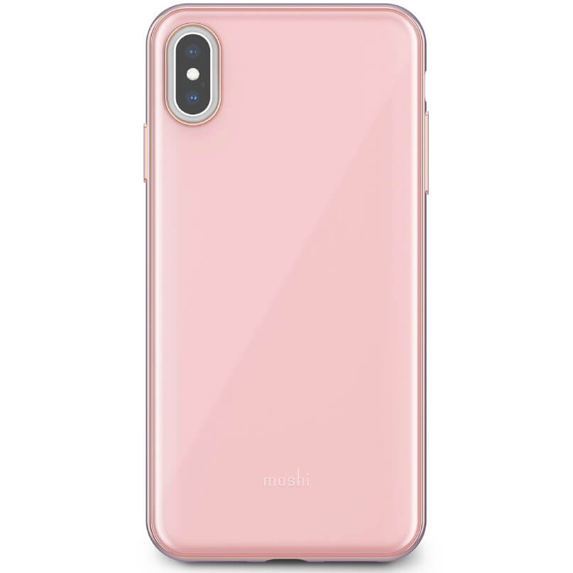 Moshi Iglaze For Iphone Xs Max Pink moshi phone case for iphone x/xs with glossy finish and vertical dual-camera cutout