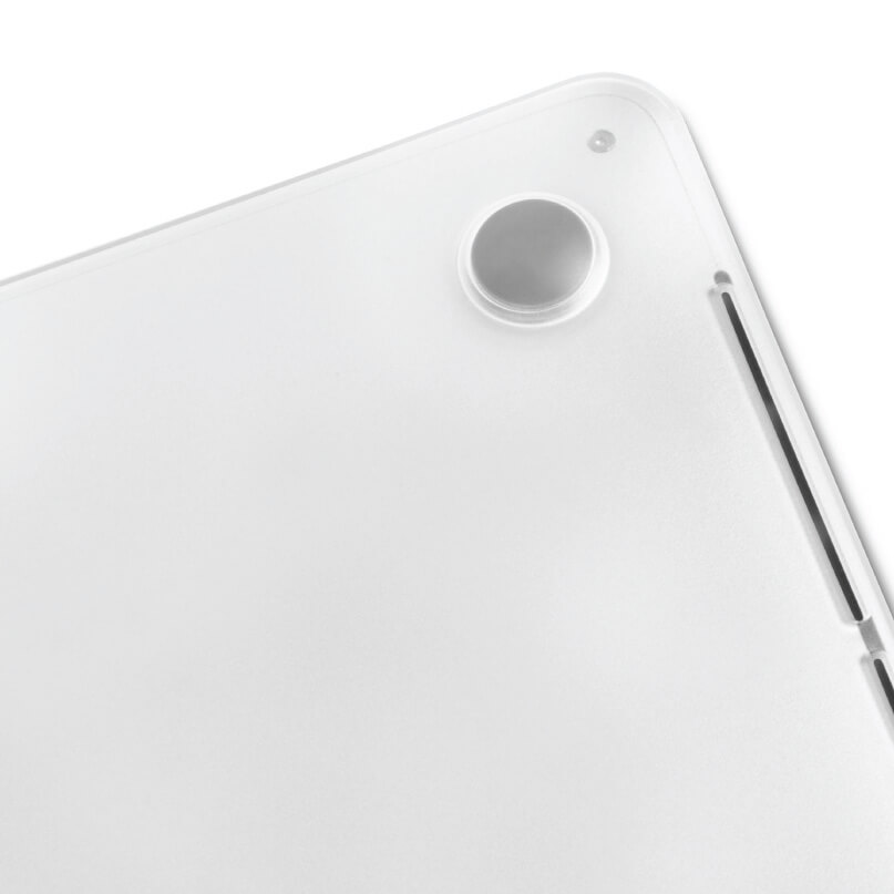 Moshi Iglaze For Macbook Pro 15&Quot; (Thunderbolt 3/Usb-C) Close-up of a white tablet corner featuring a circular camera lens and a slim side slot.