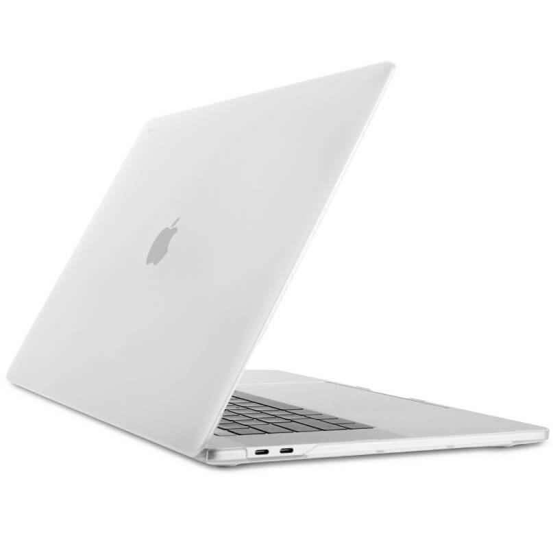 Moshi Iglaze For Macbook Pro 15&Quot; (Thunderbolt 3/Usb-C) Apple macbook laptop with open lid, silver aluminum body, visible keyboard and side ports.