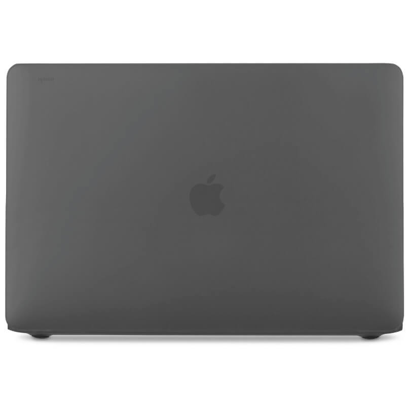 Moshi Iglaze For Macbook Pro 15&Quot; (Thunderbolt 3/Usb-C) Apple macbook laptop in space gray, closed with centered apple logo and rounded corners.