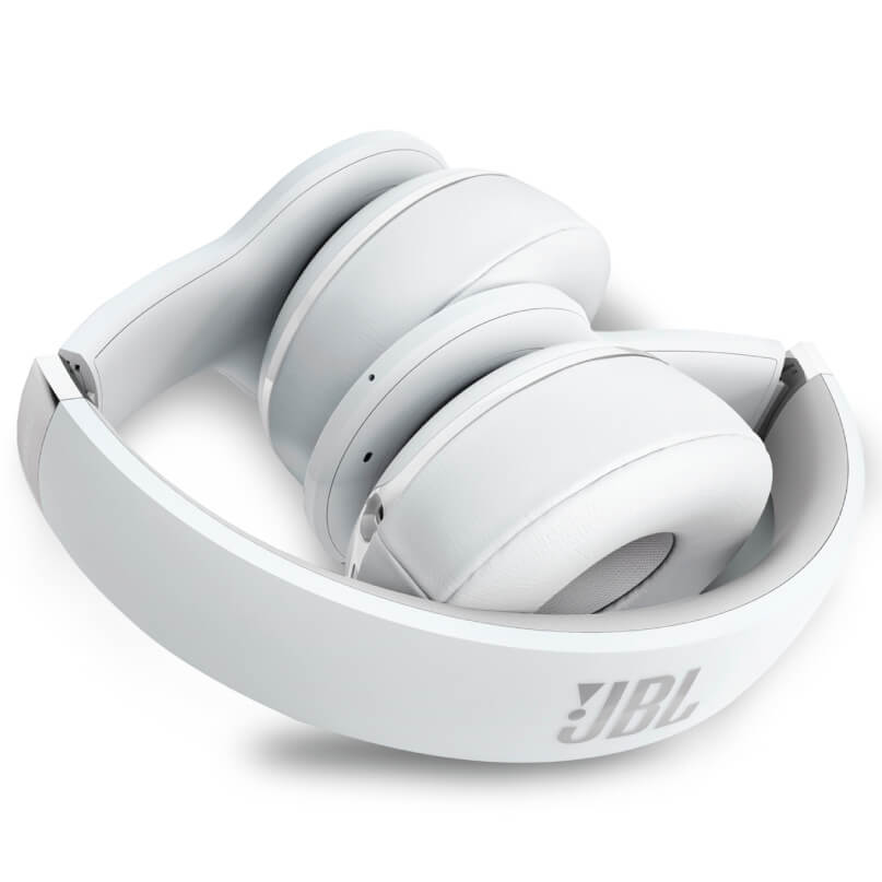 Jbl Everest 300 On-Ear Wireless Headphones Jbl white over-ear headphones with cushioned ear cups.