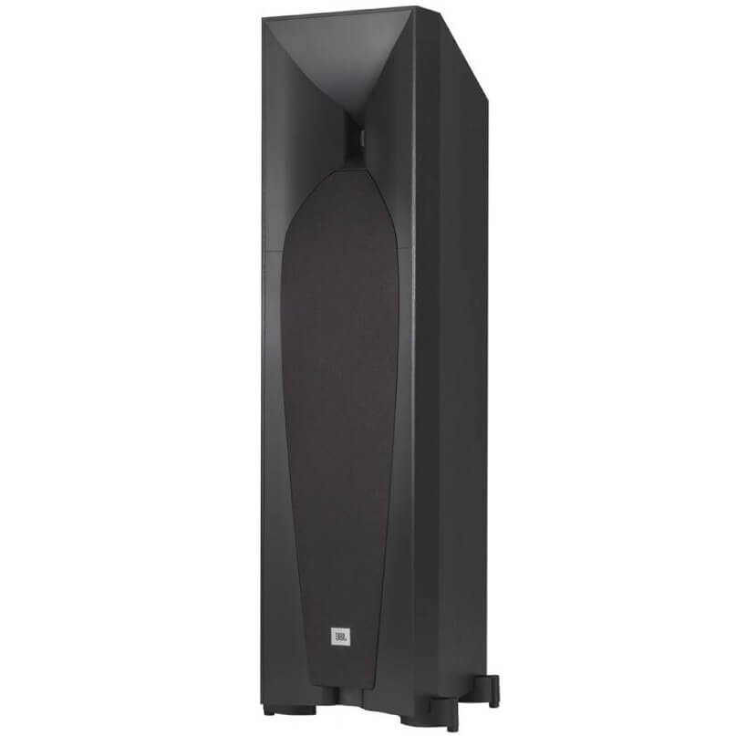 Jbl Studio 570 Floor Standing Speaker Jbl floor-standing loudspeaker with black cabinet and curved front panel.