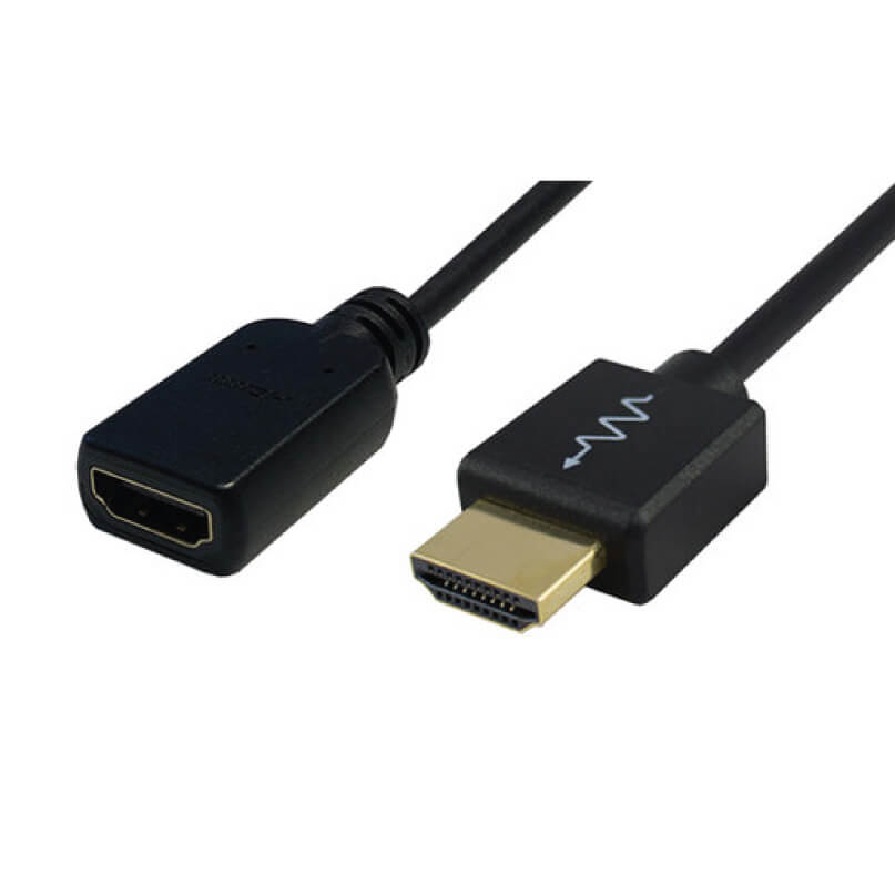 Blustream Hdmim Micro Form Hdmi Cable-1M Displayport female to hdmi male adapter cable with gold-plated hdmi connector.
