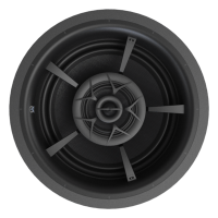 Top-down view of a circular turbine rotor with radial blades inside a gray housing