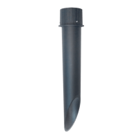 Black wall anchor with ribbed shaft and pointed tip.