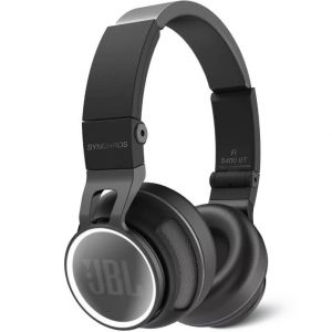 JBL Synchros S400 BT wireless over-ear headphones with cushioned cups and adjustable headband.
