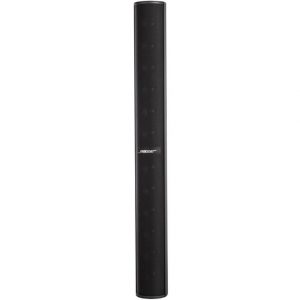 Bose tall black floor-standing speaker column with a perforated grille and multiple drivers.