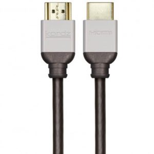 Kondz HDMI to Mini DisplayPort cable with gold-plated connectors and gray housings