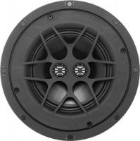 Round black speaker driver with a multi-spoke basket and edge mounting screws.