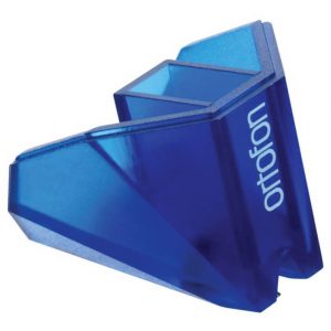 Interdyn Ortofon blue phono cartridge housing with angular wedge shape.