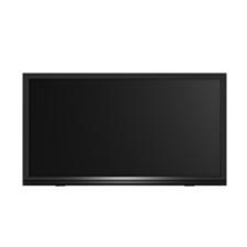 Black slim-bezel flat-screen television.