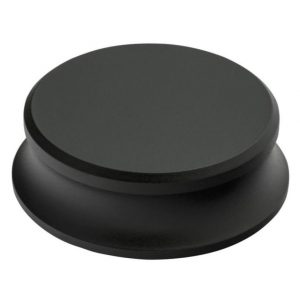 Interdyn Black circular base with flat top and curved pedestal, a small stand or mounting base.