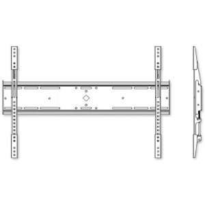 Universal TV wall mount bracket with dual vertical rails and a long horizontal mounting plate.