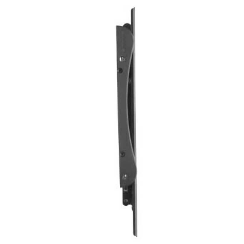 Sanus Ll22 Fixed-Position Wall Mount For 37&Quot; ? 90&Quot; Flat-Panel Tvs Vertical side view of a gray cabinet door pull handle with curved inner grip and mounting screws.