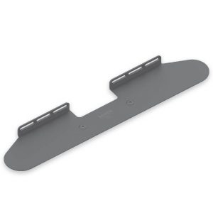 Gray Sonos wall-mount bracket with two slotted rails and central mounting holes.