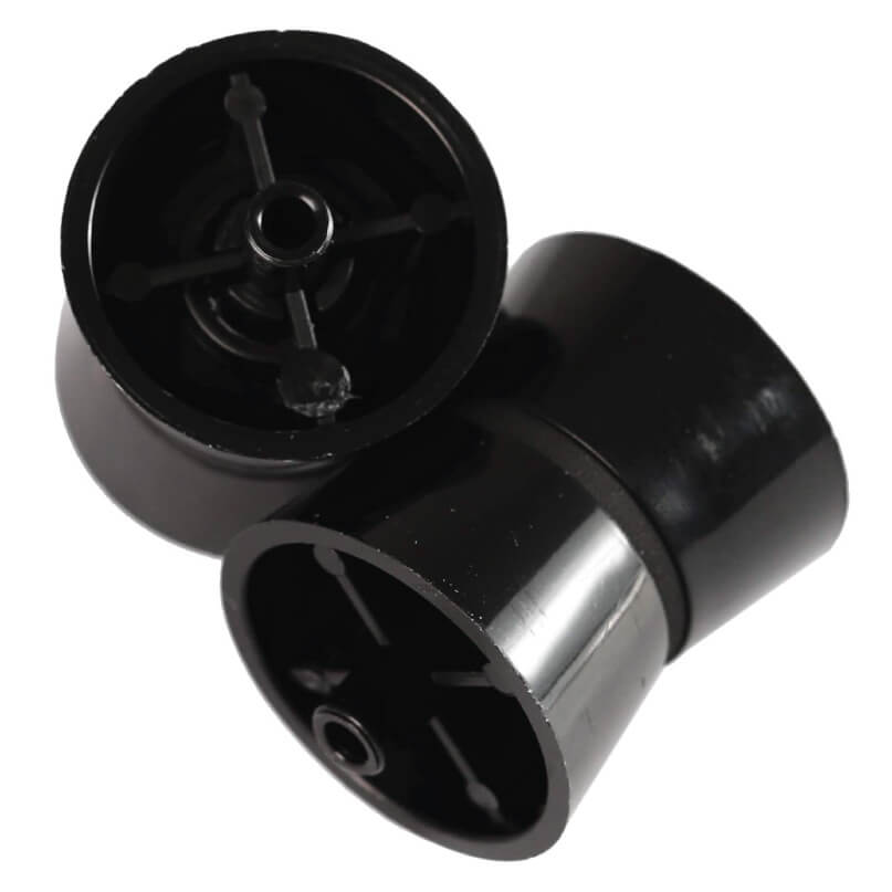 Spin-Clean 1 Pair Rollers Two-piece black plastic blender blade assembly with central mounting hole.