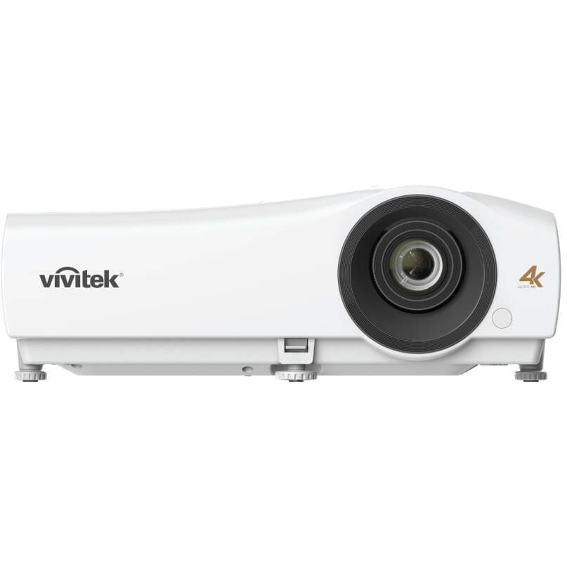 Vivitek Hk2200 Ultrahd 4K Projector Vivitek 4k projector with a large circular front lens.