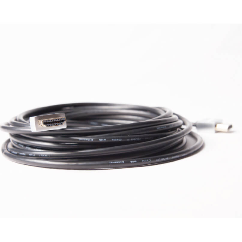 Zigen Hdmi- 1M Cable Coiled black hdmi cable with standard hdmi connectors on both ends.