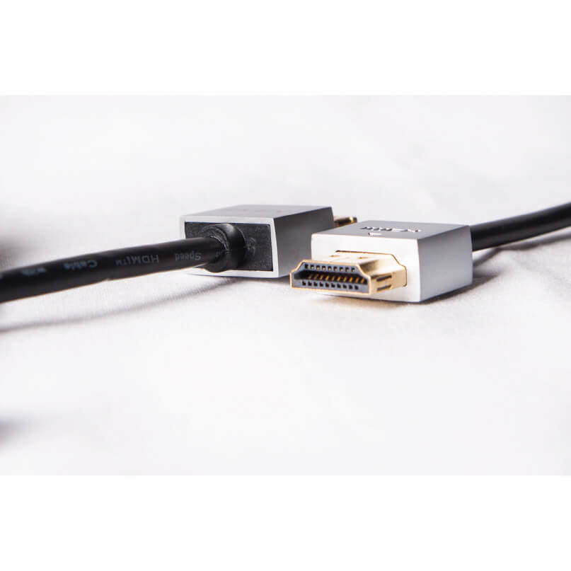 Zigen Hdmi- 1M Cable Hdmi to displayport adapter cable with silver aluminum housing and gold-plated connector