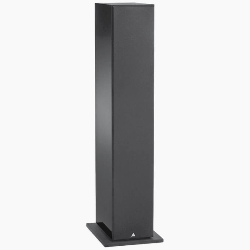 Triangle Elara Ln07 Floorstanding Loudspeaker Tall black floor-standing speaker column on a square base.