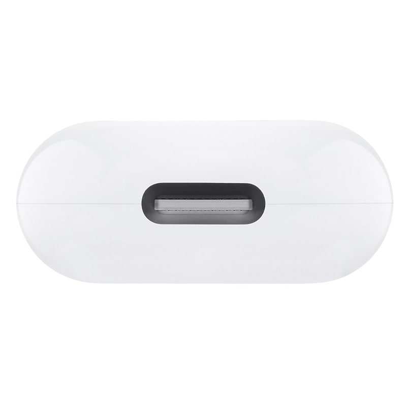 Twelve South Airfly Usb-C White oval wireless earbud charging case with usb-c charging port.