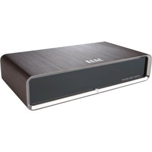 ELAC Discovery Series DS-510-G audio streamer with a dark front panel and brushed metal chassis