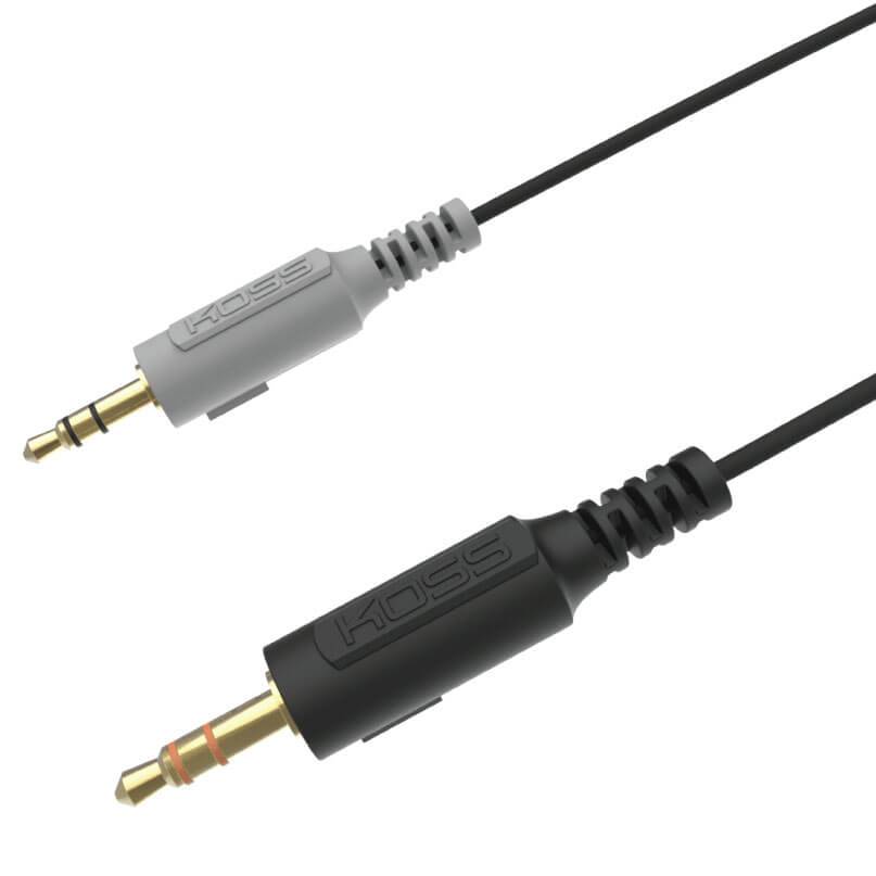 Koss Cs200 Headphones Koss 3. 5mm stereo audio plugs with gold-plated tips and gray or black housings.