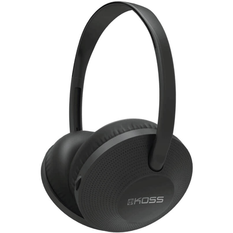 Koss Kph7 Wireless Headphones Koss over-ear headphones in black with perforated circular ear cups.