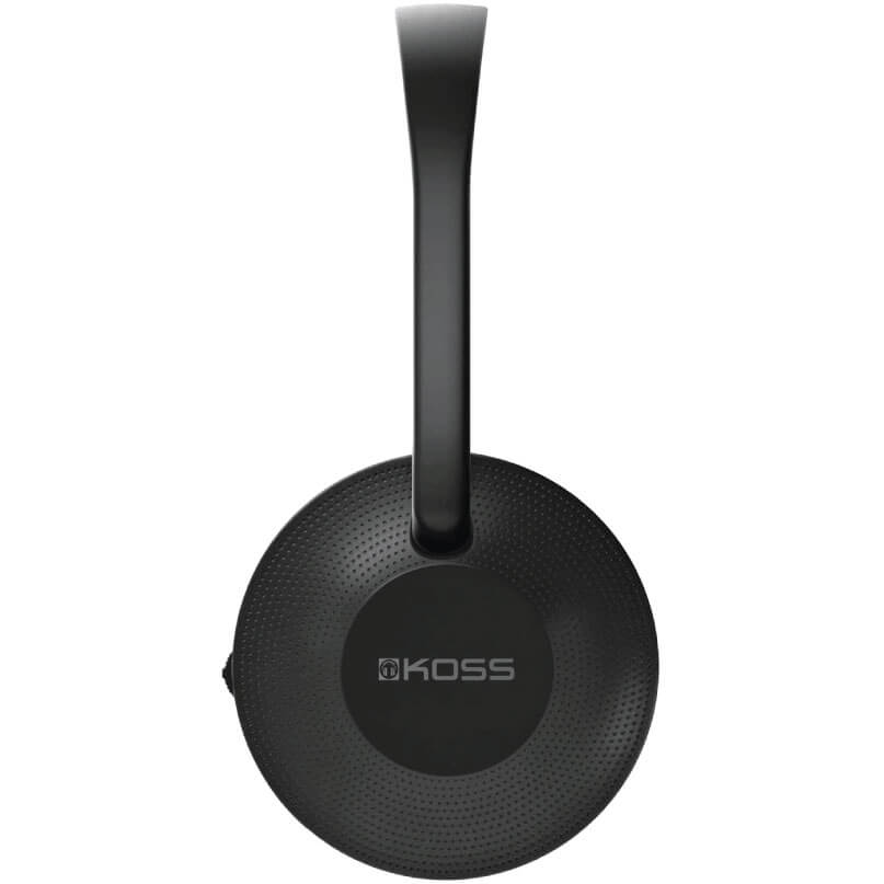 Koss Kph7 Wireless Headphones Koss over-ear headphones feature a black circular earcup and slim headband.