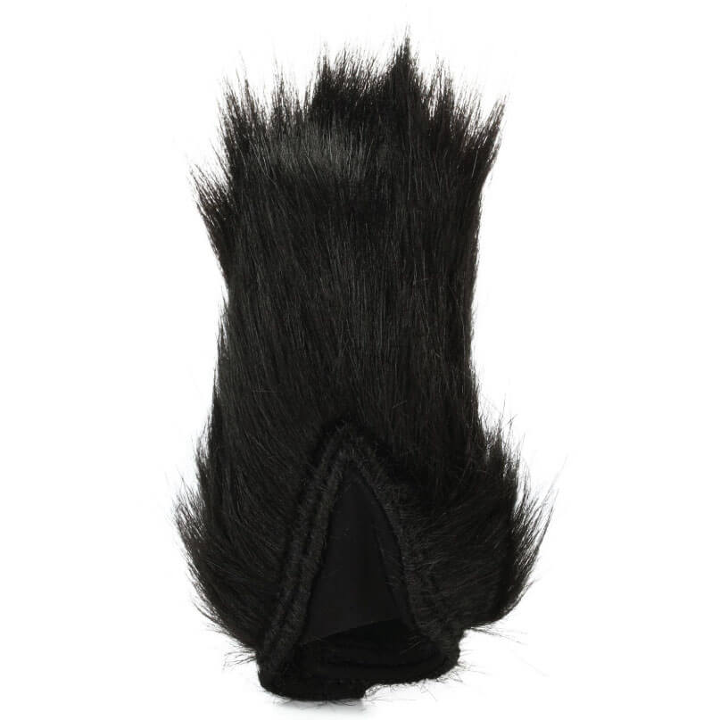 Rode Deadcat Vmp Tall black faux fur tuft with fabric base, resembling a fur cuff accessory.