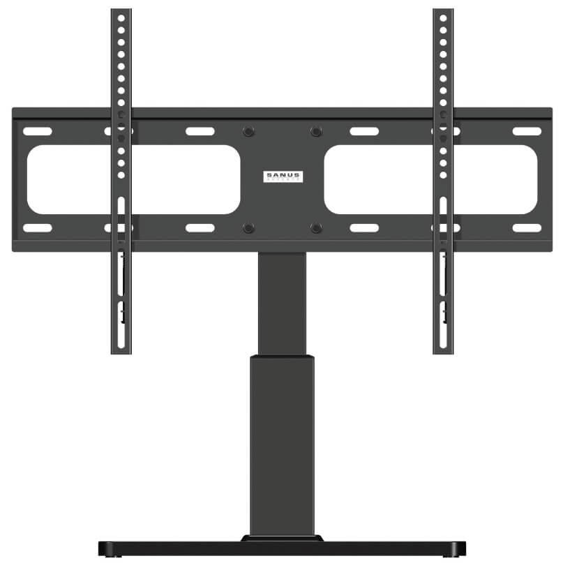 Sanus Vtvs1 Swivel Tv Base For Tv'S 32-60&Quot; Sanus tv floor stand with dual vertical mounting rails and central mounting plate.
