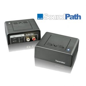 Interdyn Svs soundpath wireless audio transmitter and receiver kit with rca jacks and blue led