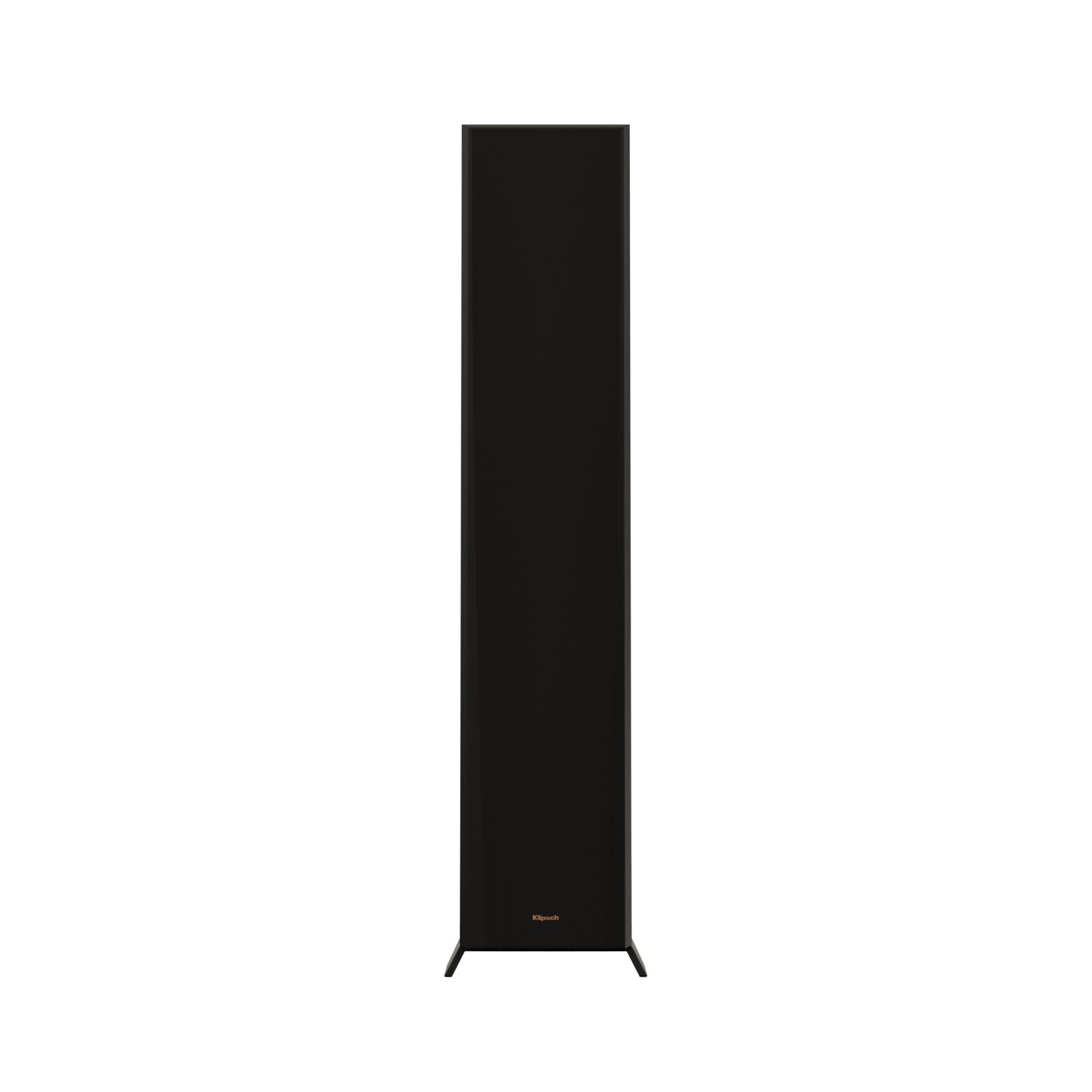 Klipsch Rp-6000F Ii Klipsch floorstanding loudspeaker with black fabric grille, slim tall cabinet, and angled metal base feet.