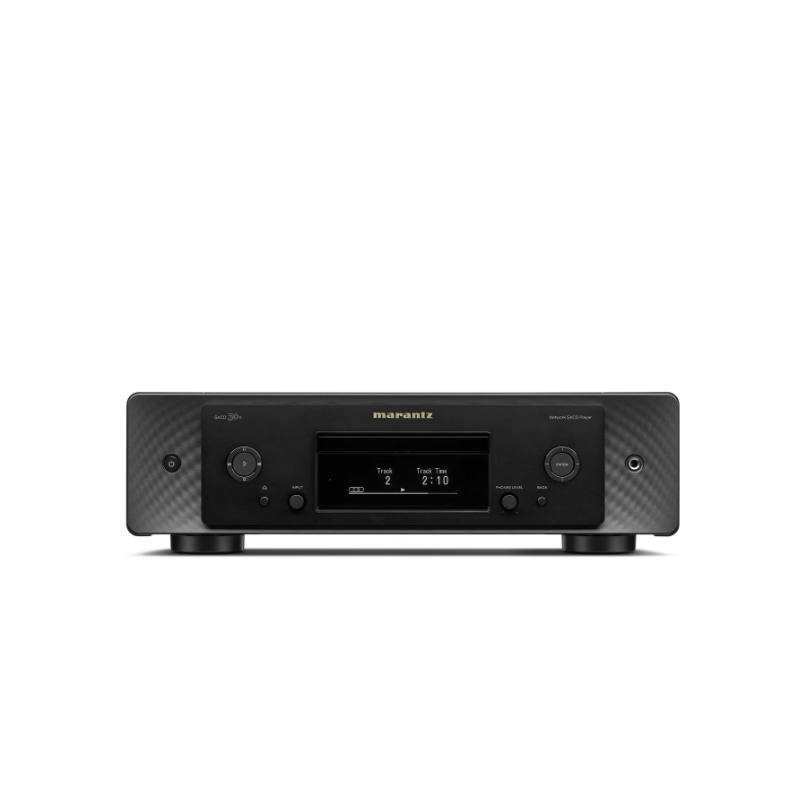 Marantz Sacd 30N Premium Cd Player Marantz sacd/cd player with black front panel, central display, and large circular controls on both sides