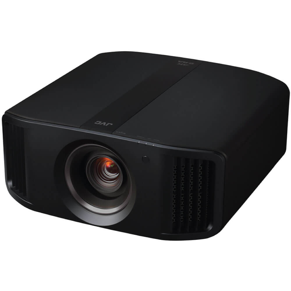Jvc Dla-Np5 Projector Jvc projector with large front lens, black housing, and side vents.