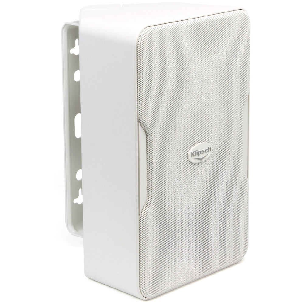 Klipsch Cp-6T - Sold As Pair Klipsch white in-wall speaker with perforated grille and mounting bracket.